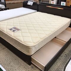 【愛品館八千代店】ニトリ　シーリー　ダブルベッド【愛八BD】