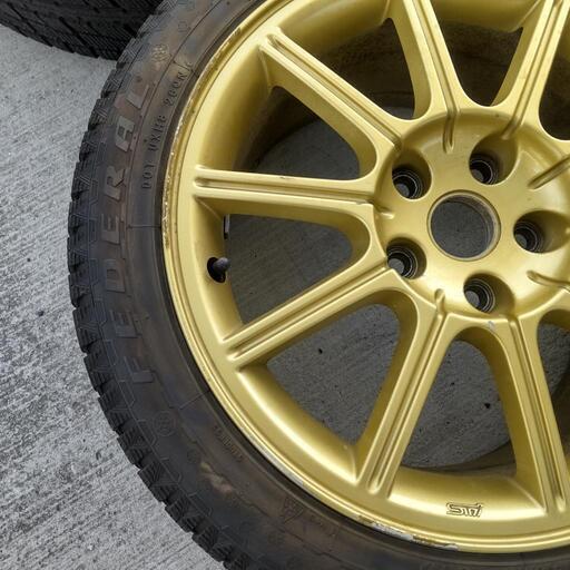 GDBインプレッサ 純正ホイール バリ目スタッドレス付(着払い) 【公式通販】 GDBインプレッサ 純正ホイール バリ目スタッドレス付(着払い) 【公式通販】
