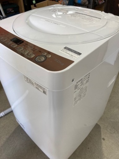 SHARP 7.0kg 全自動洗濯機 ES-T712 2020年製