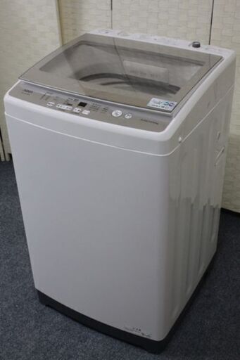 アクア AQW-GV80J 簡易乾燥機能付き洗濯機 クリアガラストップ  8.0kg 2020年製 AQUA  中古家電 店頭引取歓迎 R4758)