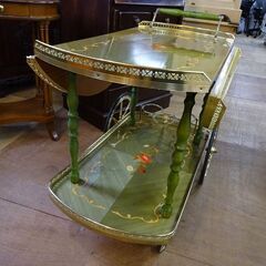 イタリア製　象嵌ワゴン　バタフライ式【愛品倶楽部柏店　問い合わせ番号 159-018226 002】 