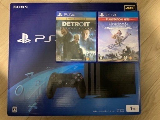 PS4Pro 1TB \u0026 おまけにゲームソフトx2