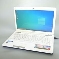 新品SSD 白色 ノートパソコン 中古美品 15.6型 東芝 T551/T6DW 第2世代