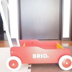 【ネット決済】BRIO 台車 子供用 赤×黄色