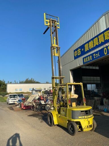 三菱 フォークリフト FG20 ガソリン 揚高6m 342時間 前輪ダブルタイヤ