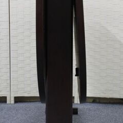 IDC大塚 秋田木工 バタフライテーブル ナラ材 ウォールナット色 オーバル ダイニングテーブル  曲木家具   中古家具 店頭引取歓迎 R4672)