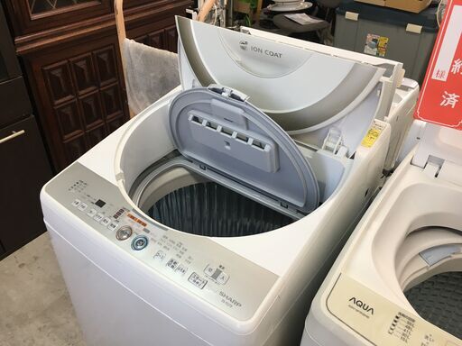 洗濯機の分解クリーニング行っています！配送設置込み！シャープ7.0K洗濯乾燥機　2013年製　分解クリーニング済み！