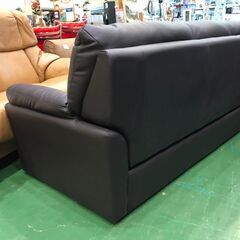 【愛品館八千代店】ニトリ　3人掛本革ソファ　TRADE KD【愛八SF】