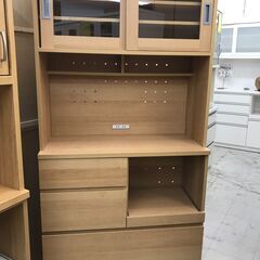 食器棚 スリム 引き戸 おしゃれ キッチンボード キッチン収納棚 キッチンキャビネット レンジ台 レンジボード 引き出し コンセント付き 木 ジャングル初芝店 初芝の収納家具 食器棚 キッチン収納 の中古あげます 譲ります ジモティーで不用品の処分