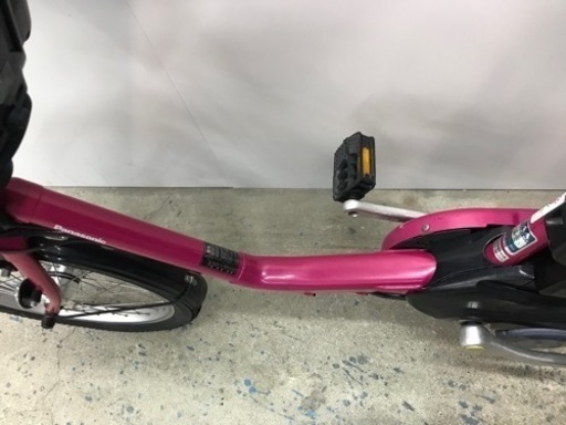 可愛いピンク色人気な子供乗せ電動自転車パナソニックギュットミニ12ah 