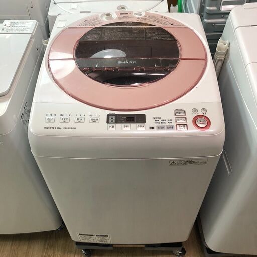✨期間限定・特別価格✨ シャープ / SHARP 全自動洗濯乾燥機 ES-GV80R-P 2015年製 8.0kg 中古家電