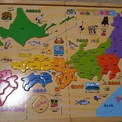 美品 木製シリーズ　学研のパズル　日本地図