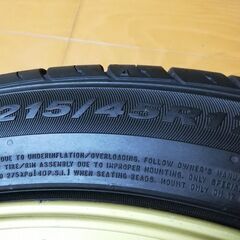 【バリ溝】インプレッサSTI GDB純正ホイール17インチ夏タイヤ４本セット！2018年製 215/45R17