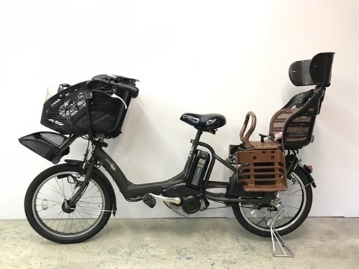 新品バッテリー　3人乗り電動自転車　ヤマハ製　子供シート付き