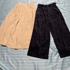 スカートとズボン（2枚で）