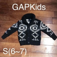 GAPKids カウチン風ニットカーディガン S(6-7) 12...
