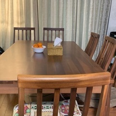 6人掛け ダイニングテーブルセット - 家具 