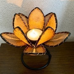 【引渡決定】蓮の花のキャンドルホルダー