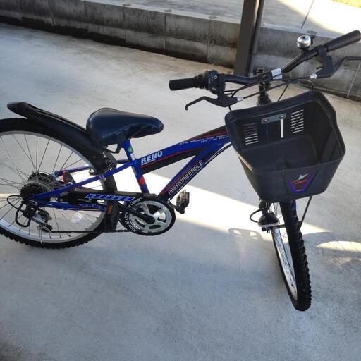 値下します。 男の子自転車24型青 防犯登証あり