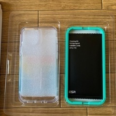 iPhone12 mini ESR製 クリアケース、ガラスフィル...