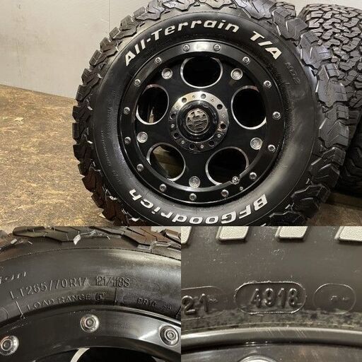 BF Goodrich All-Terrain T/A KO2 LT265/70R17 PR10】夏タイヤ 5本