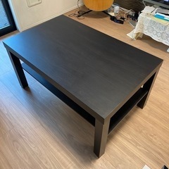 【取引完了】IKEA テーブル、ブラックブラウン