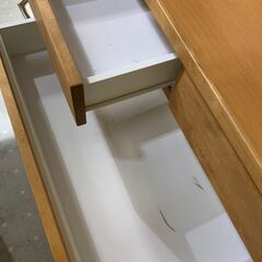 モリタインテリア株式会社 2連レンジボード ライトブラウン【ユーズド 