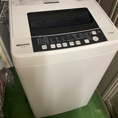 【ネット決済】【5年保証期間内】ハイセンス　全自動洗濯機　