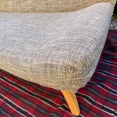 札幌 宮田産業 CAPA 2人掛けソファ メトロポリターノ ♯4 タモ材 旭川家具 キャパ 中古 