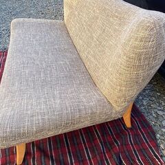 札幌 宮田産業 CAPA 2人掛けソファ メトロポリターノ ♯4 タモ材 旭川家具 キャパ 中古 