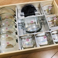 志摩　カメイガラス　冷茶ボウル5組セット