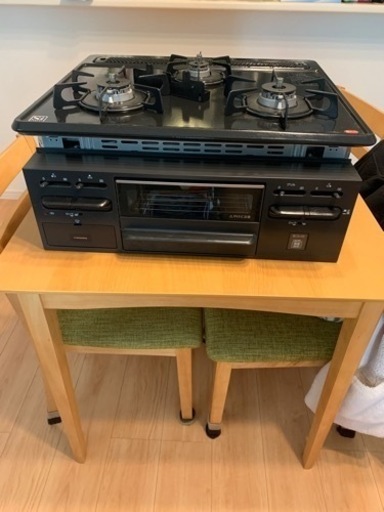 ガスコンロ　3口　美品　都市ガス用　USED