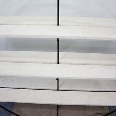 LIVING HOUSE/リビングハウス BLANCO（ブランコ）ラウンドシェルフ 中古家具 店頭引取歓迎 R4775)