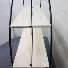 LIVING HOUSE/リビングハウス BLANCO（ブランコ）ラウンドシェルフ 中古家具 店頭引取歓迎 R4775)