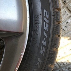 プリウス30 スタッドレスタイヤアルミ付き2本