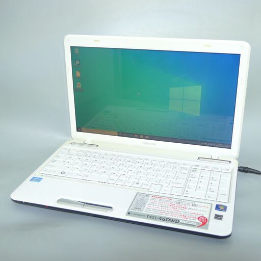 新品高速SSD TOSHIBA ノートパソコン 中古良品 15.6型 東芝 T451/46DWD Core i5 4GB Blu-ray 無線 Wi-Fi Bluetooth Windows10 Office