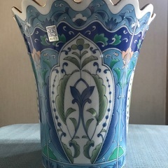 龍峰窯　花瓶、鉢受け　磁器
