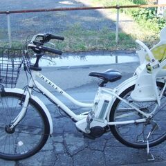 ☆ブリヂストン 電動自転車 ハイディll子供のせ☆完成車配送☆美品☆室内保管☆ バッテリーほぼ新品！?ブリヂストン ハイディー HYDEEⅡ 子供乗せ 3人