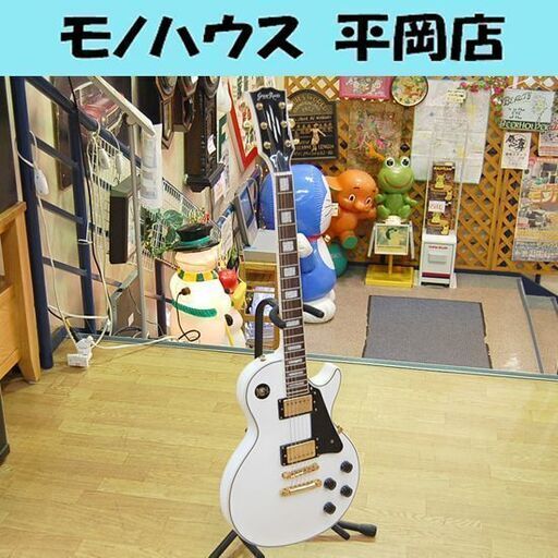 100%本物保証! 白 レスポールタイプ エレキギター GrassRoots 型番 ...