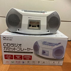 【ネット決済】【美品】CDラジオカセットプレーヤー/ 取説付
