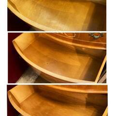 アンティーク 象嵌6段チェスト 木製 クラシカル ロココ調 (検索)ロイズ アンティークス★買取帝国 志木店