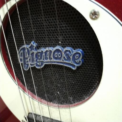 エレキギター　Pignose 赤