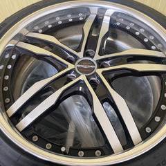 20インチアルミ　夏タイヤ走行100キロ未満バリ目