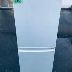 ①385番 シャープ✨ノンフロン冷凍冷蔵庫✨SJ-14W-W‼️