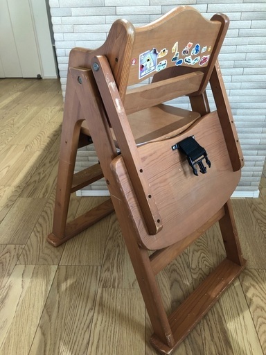 食卓ベビーチェア赤ちゃん椅子ダイニングイス木製ウッド ぼんぼみ 今里のベビー用品 授乳 お食事用品 の中古あげます 譲ります ジモティーで不用品の処分