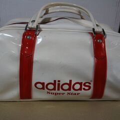 adidas/ボストンバッグ（WHT・RED）1970年～198...