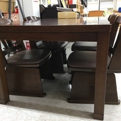 4人掛けコタツダイニングセット キズあり