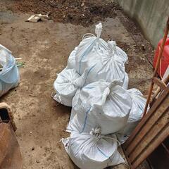 土嚢 20袋位 植木鉢の土や庭の土等詰めました