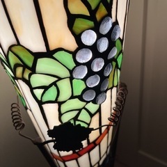 ステンドグラス　120.5cm 大型フロアスタンドランプ