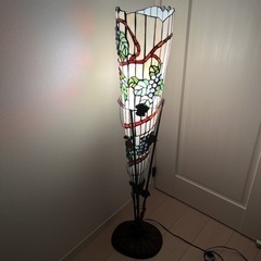ステンドグラス　120.5cm 大型フロアスタンドランプ